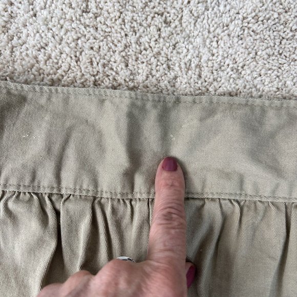 Old Navy Girls XL 14 Uniform Skorts Skirt Shorts Kaki Brown NWT - Picture 10 of 10